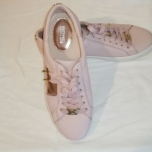 Michael Kors pink leather sneakers 6.5